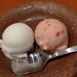 銀座 牛乃季 - 〆のシャーベット