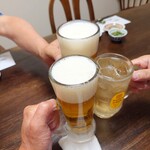まいもんや かっぱ - 2024年7月　取敢えず3人で乾杯
