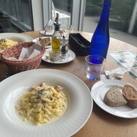 PASTA HOUSE AWkitchen FARM 多摩センター店 - 国産レモンとスモークサーモントラウトのクリームソースパスタ