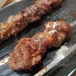 蘭州拉麺店 火焔山 - ラム串。