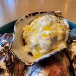 sio AOYAMA - 生牡蠣とサワークリーム レモンのグラニテ添え③