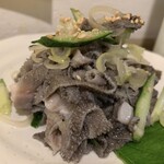 車橋もつ肉店 - センマイ刺し