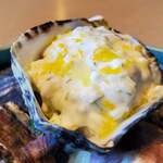 sio AOYAMA - 生牡蠣とサワークリーム レモンのグラニテ添え④