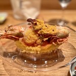 やまぐち - 鬼エビ(間人) フルーツトマト カッペリーニ 唐墨