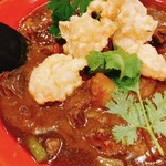 大衆中遊華食堂 八戒 - 牛すじカレーラーメン