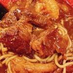 大衆中遊華食堂 八戒 - 牛すじカレーラーメン