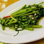 HOCK Shark Fins - 空芯菜のニンニク炒め