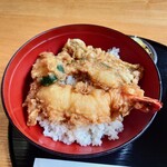 やぶ善 - ＜ランチサービスメニュー＞
      サービス天丼、1,100円。