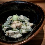 日本料理FUJI - 泳がせ金目鯛の白子と 海苔の飯蒸し　金目の白子！！トゥルンと滑らかで、薫り高い海苔と良く合ます。