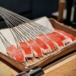 日本料理FUJI - 大好きな駿河湾の金目鯛は、泳がせのままの活き〆なんて凄い手当てが定着し、その艶かしい身質は驚くばかり