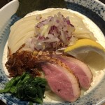 鴨出汁中華蕎麦 麺屋yoshiki - 海老の細つけ麺(塩)