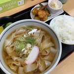 おかだうどん - きしめん定食　¥700(税込)
