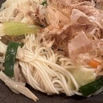 iro-hana かふぇ食堂 - 油そうめん(定番カツオダシ)