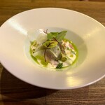 モダンスパイス 虹の仏 - 天使の海老のスパイスマリネ　ライタ和え（少な目で）