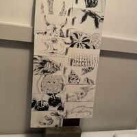 Installation Table ENSO L'asymetrie du calme - メニューはイラストのみで想像をかきたてる