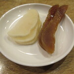 春のお店 - サービスの漬物