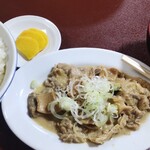 青竹食堂 - もつ煮定食