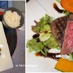 豊南焼肉 - 三河牛マルシン和牛ステーキ定食2980円,焼肉豊南(愛知県豊田市)TMGP撮影