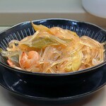 家庭料理 小川 - 春雨えび炒め