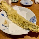 松祥 - 穴子天ぷら、長ーい一本物！