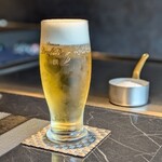 横浜 夜景 鉄板焼＆ステーキ 祥鳳 - プレミアム生ビール