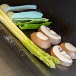 横浜 夜景 鉄板焼＆ステーキ 祥鳳 - ◆A5黒毛和牛サーロインの鉄板焼き&季節の焼き野菜