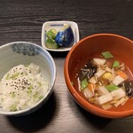 欅苑 - みずのごはん・漬物・のっぺい汁