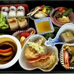 石金 - 煮鮑と天ぷらが美味しかったお弁当❗️