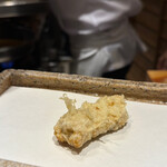 日本橋 蕎ノ字 - ウニは青じそ付きの方がいいなぁ