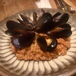 水色食堂 - 山口県周防大島産ムール貝のトマトソースの玄米リゾット