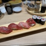 すし遊館あさひ - 〆の本マグロの五種盛り