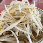 ラーメン もっけだの - 『ラーメンニンニクショウガ野菜マシマシ』の野菜