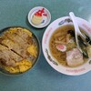 グリン食堂 - 半ラーメン＋カツ丼 1,200円