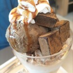 nana's green tea - こっちはほうじ茶生チョコレートパフェ