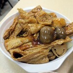 棟記 - 湯葉や揚げと茸炒め