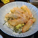 隠れ家 どん亭 - 漬け丼（ヒラメ）