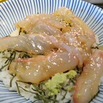 隠れ家 どん亭 - 漬け丼（ヒラメ）