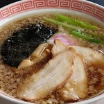 幸楽苑 - 背油中華そばアップ