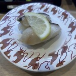 佐渡廻転寿司 弁慶 - こちらは「炙りたら」。脂乗り✖️2でした。