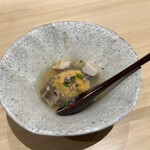 254539334 - 紫ウニとジュンサイの小鉢