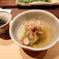 江戸富士 - しじみ汁、なす煮浸し