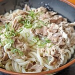 鳴門うどん - 肉うどん 冷やし