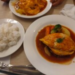 にしむら洋食屋 - 料理写真:オムレツハンバーグ