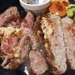 いきなりステーキ - ハンバーグ断面も良く焼いて！