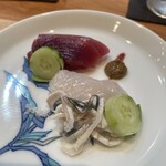 貴ぶ - ヒラソーダ、湘南トラフグのお造り