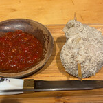 草原の料理 スヨリト - スヨリト(ラムの胃袋で包んだ肉団子)