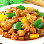 Stir-fried chicken with miso