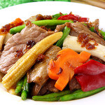 Stir-fried beef with XO sauce