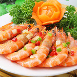 Deep-fried Shiba shrimp with salt and pepper