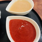 こひる庵 - ソルダムみつ増量250円　桃みつ追加300円